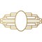 Ekena Millwork Elizabeth Architectural Grade PVC Pierced Medallion, 22"W x 11"H x 10 3/8"IH x 6"IW x 3/4"P, Gold CMPP22X11EBSGO - alternate 5